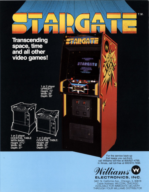 Stargate Arcade Game Cover
